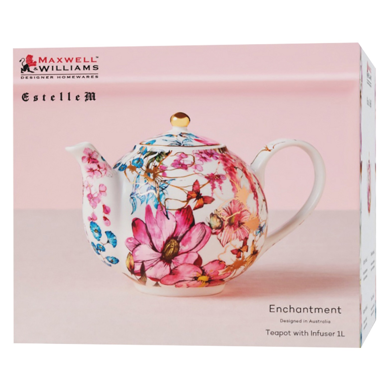 Maxwell & Williams Estelle Michaelides Enchantment Teapot With Infuser 1L Gift Boxed-3