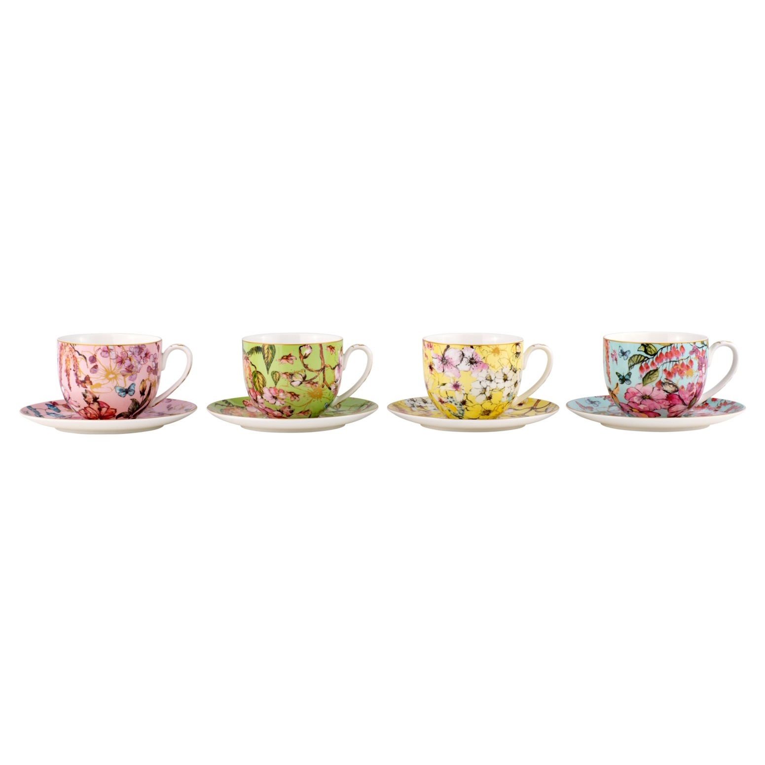 Maxwell & Williams Estelle Michaelides Enchantment Cup & Saucer 280ML Set of 4 Gift Boxed-3