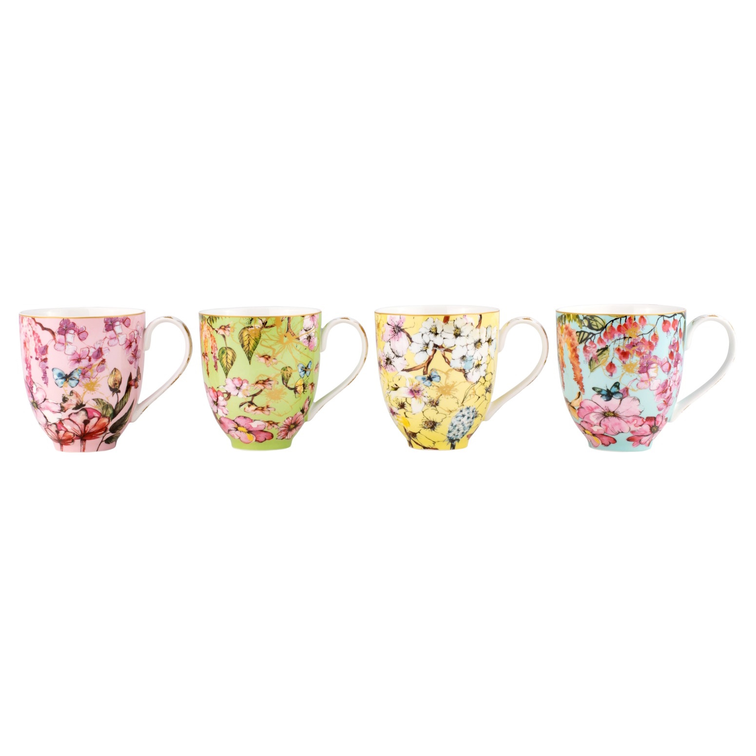 Maxwell & Williams Estelle Michaelides Enchantment Coupe Mug Set of 4 380ML Gift Boxed-4