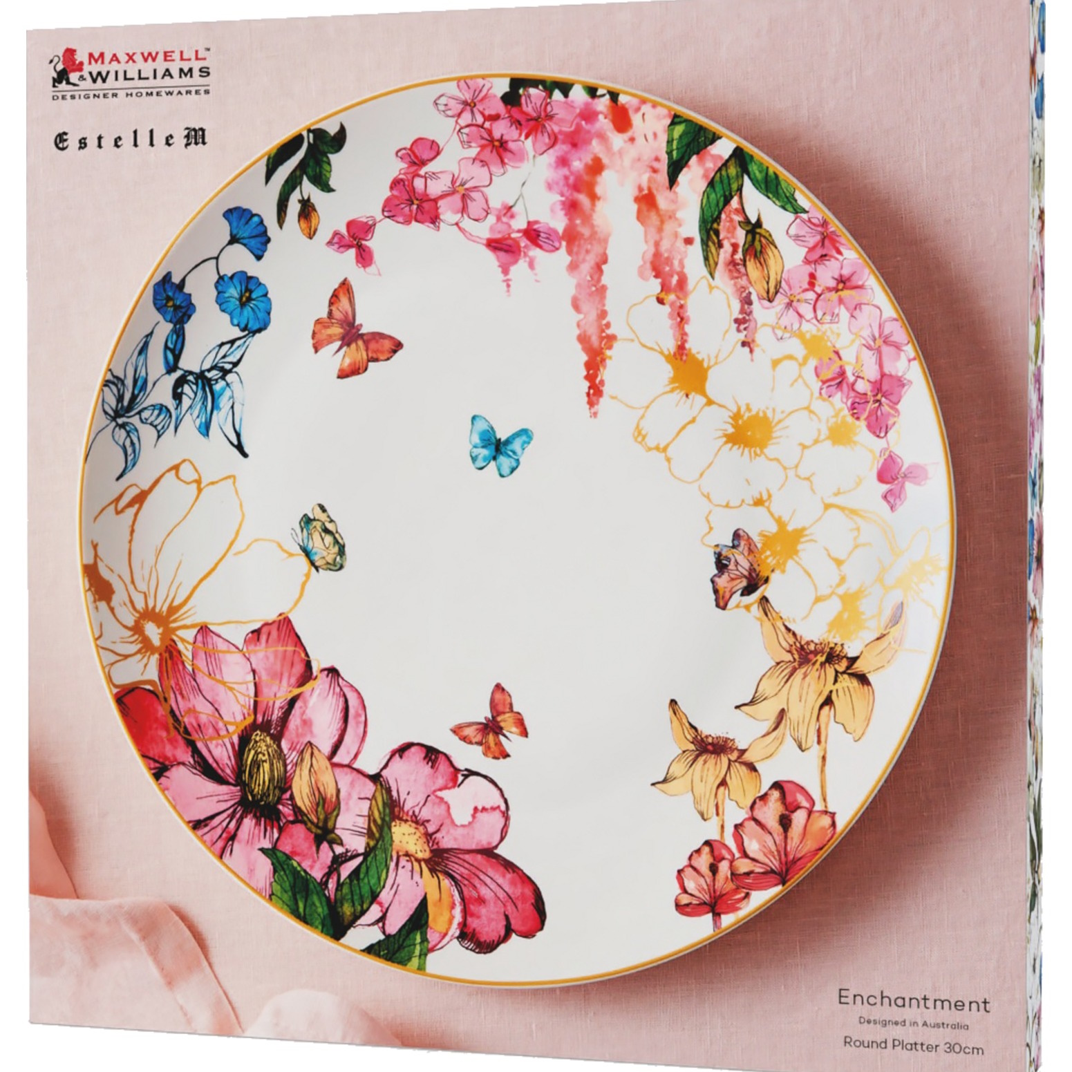 Maxwell & Williams Estelle Michaelides Enchantment Round Platter 30cm Gift Boxed-3