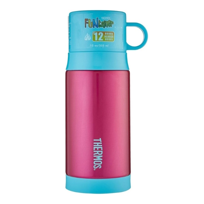 Thermos Funtainer Vacuum Insulated Warm Drink Bottle 355ml - Pink