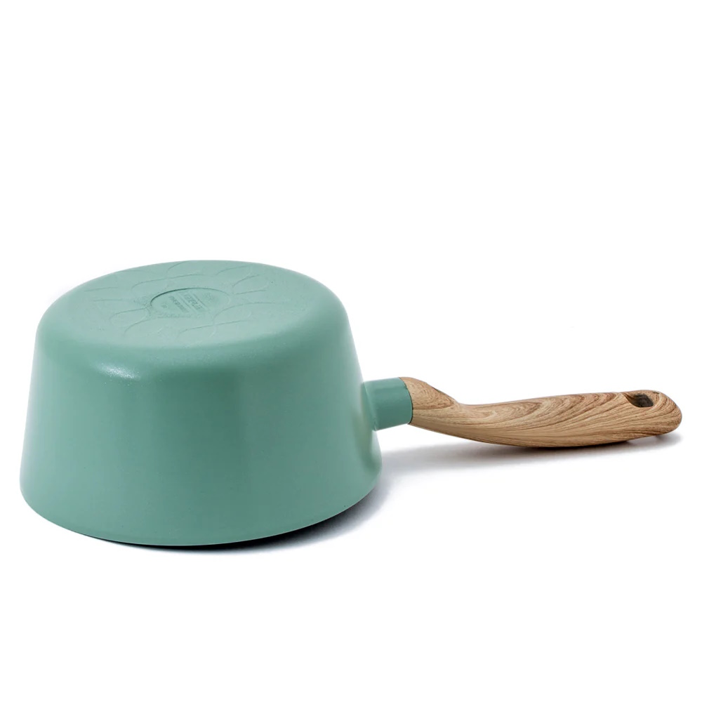 Neoflam Retro 18cm Sauce Pan 1.8L Green Demer  Induction with Die-Casted Lid-2
