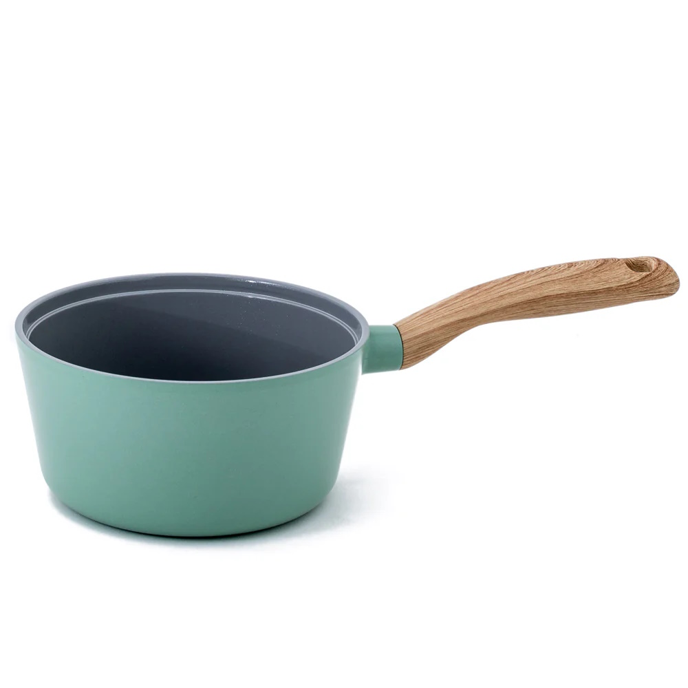 Neoflam Retro 18cm Sauce Pan 1.8L Green Demer  Induction with Die-Casted Lid-3