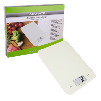 Acurite Large Slimline Digital Scale 1g/8kg (White)