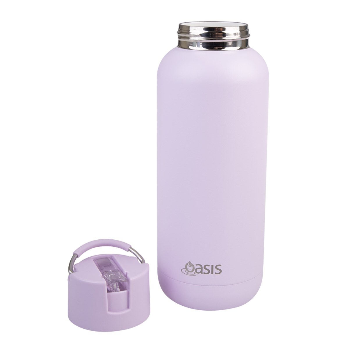 Oasis Moda Ceramic Lined Stainless Steel Triple Wall Insulated Drink Bottle 1l - Orchid-2