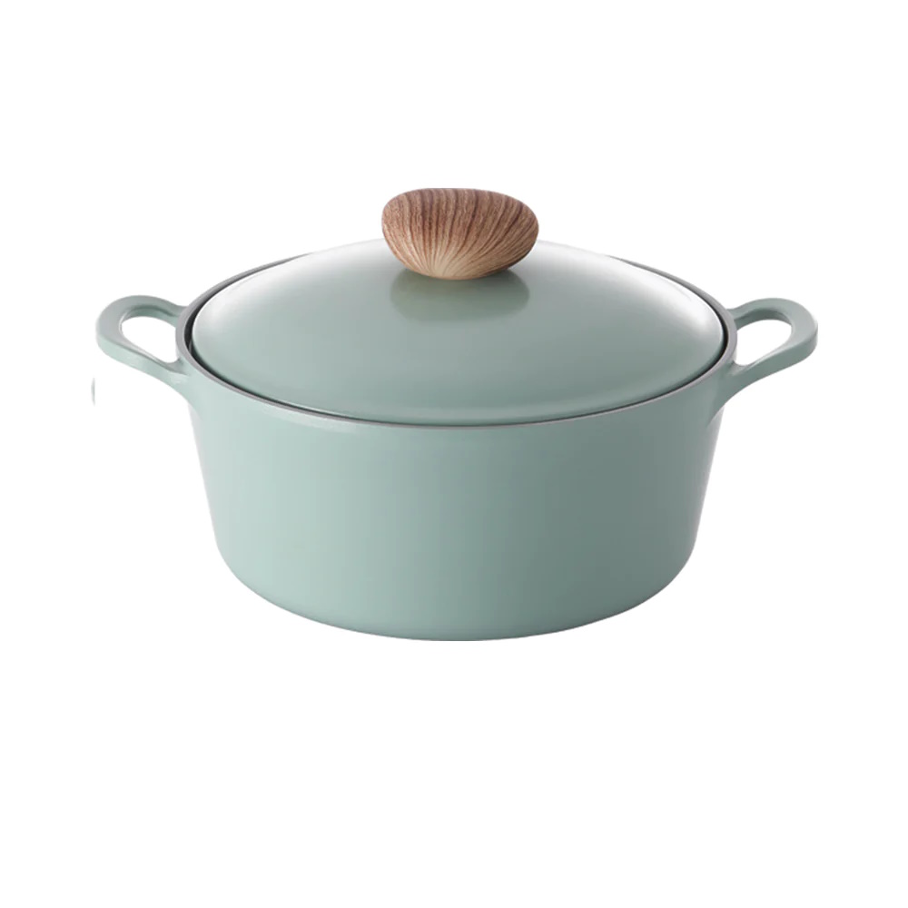 Neoflam Retro 22cm Stockpot Induction With Die-cast Lid Green Demer-2