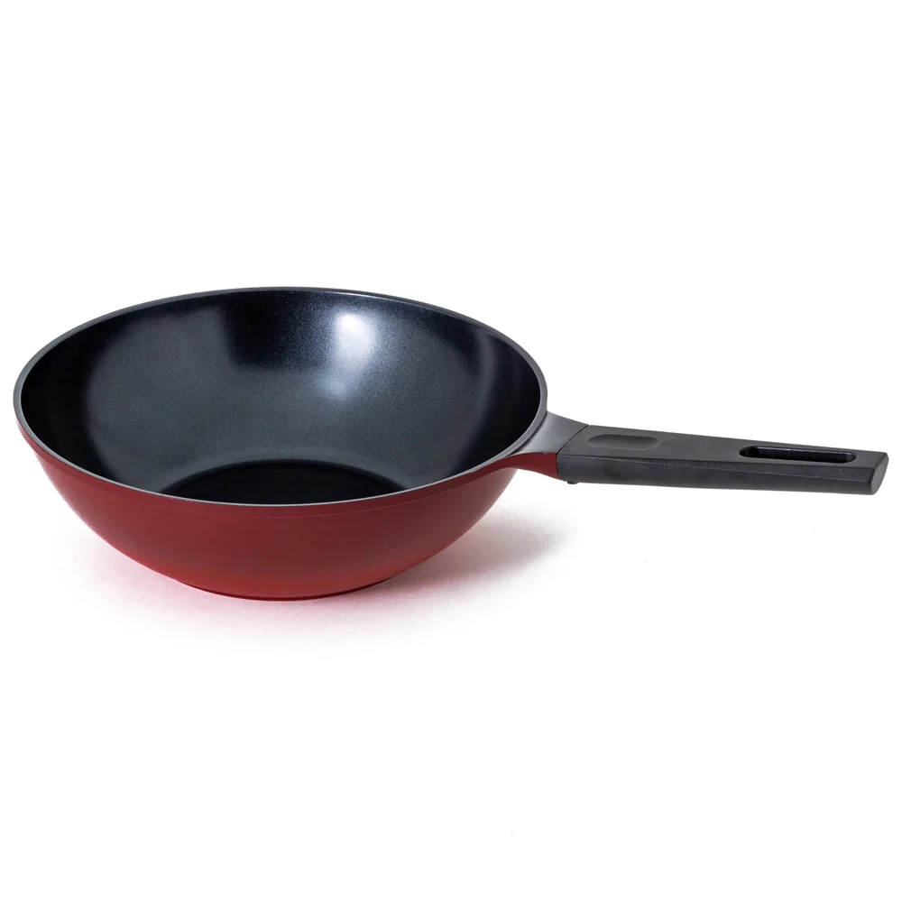 Neoflam Amie 30cm Wok Pan Induction Red-3