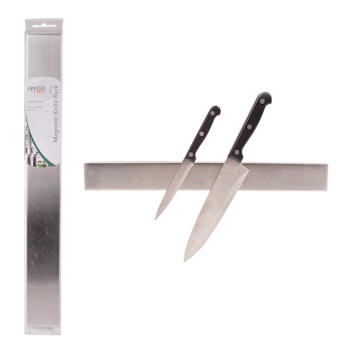 Appetito – Stainless Steel Magnetic Knife Rack 40cm