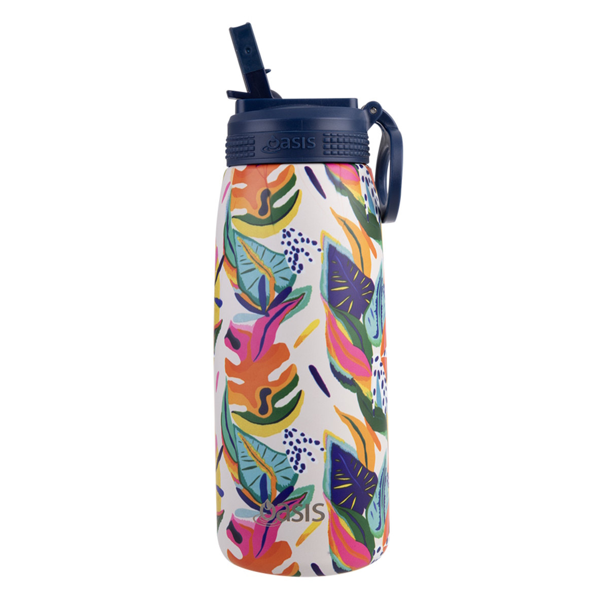 Oasis Stainless Steel Double Wall Insulated Sports Bottle With Sipper Straw 780ml - Calypso Dreams-2