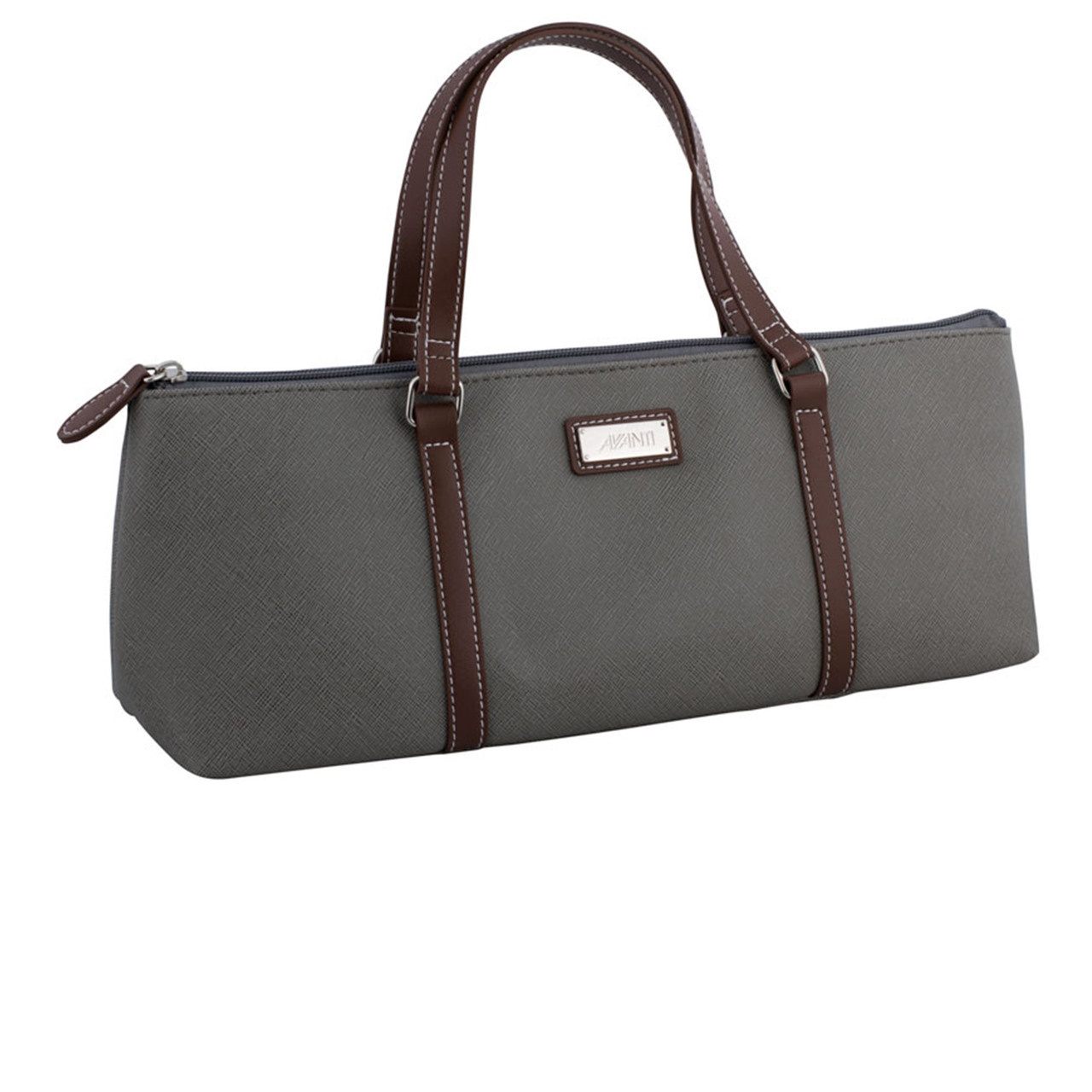 Avanti Insulated Wine Purse - Grey-3