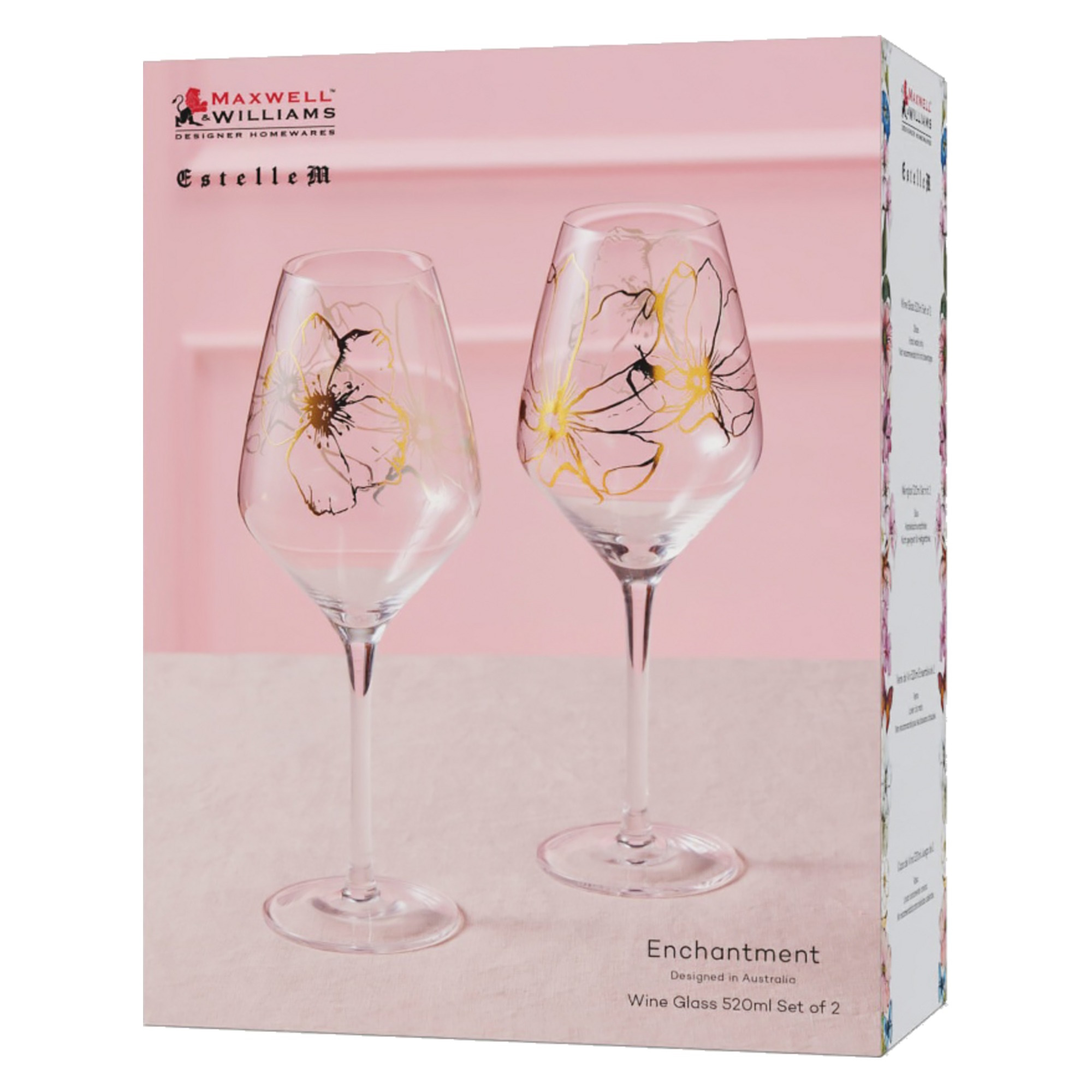Maxwell & Williams Estelle Michaelides Enchantment Wine Glass 520ML Set of 2-4