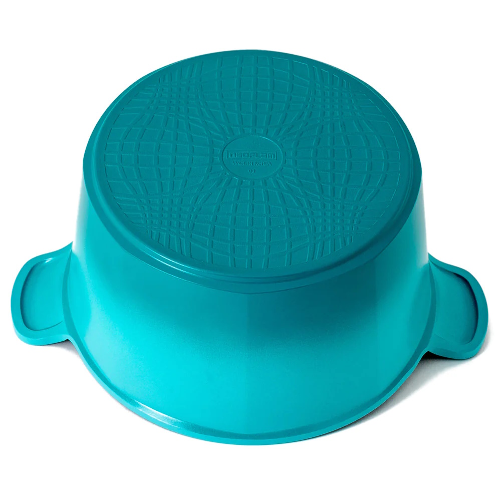 Neoflam Venn 26cm Deep Casserole 6.50L Turquoise with Glass Lid-4