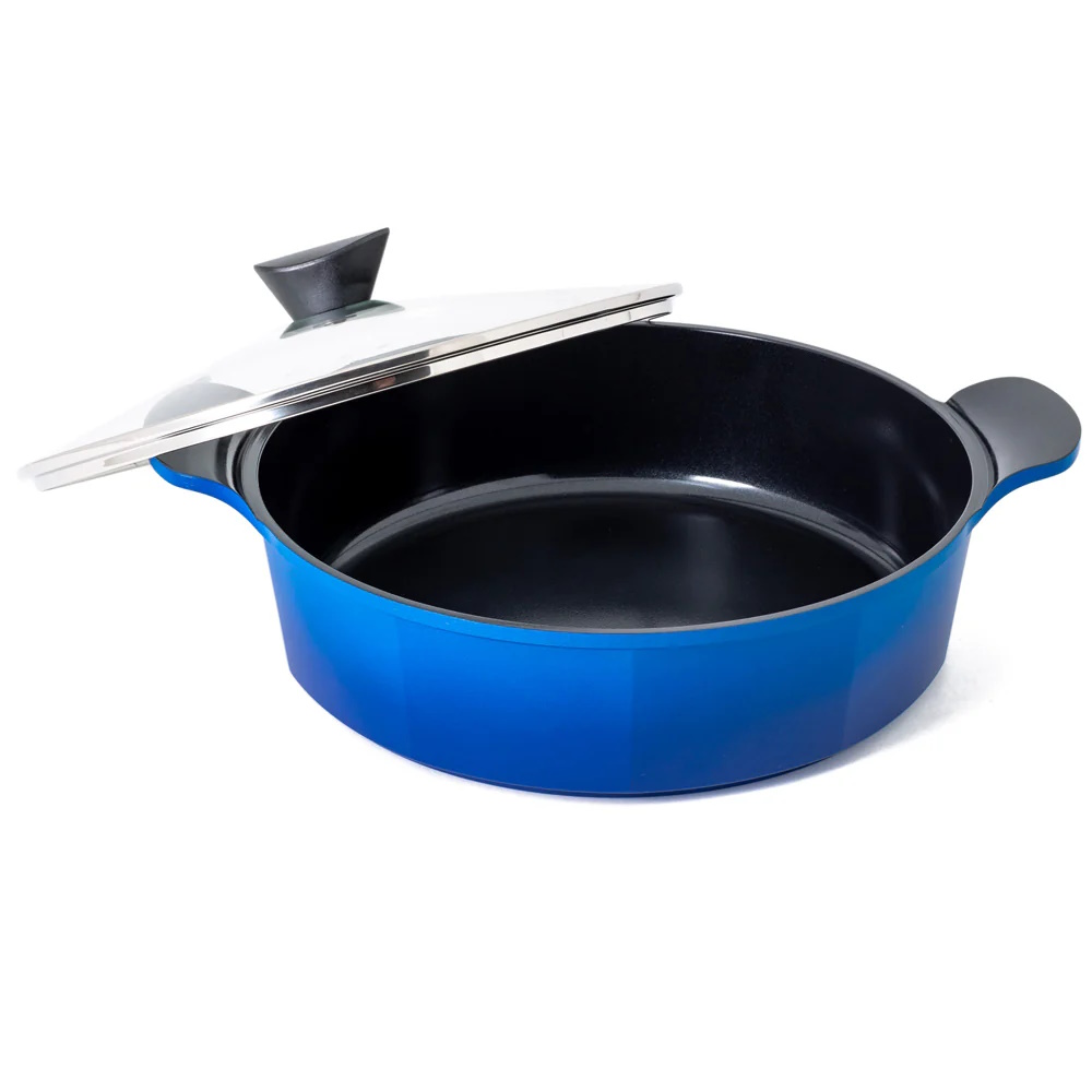 Neoflam Venn 32cm Low Casserole induction Blue-3