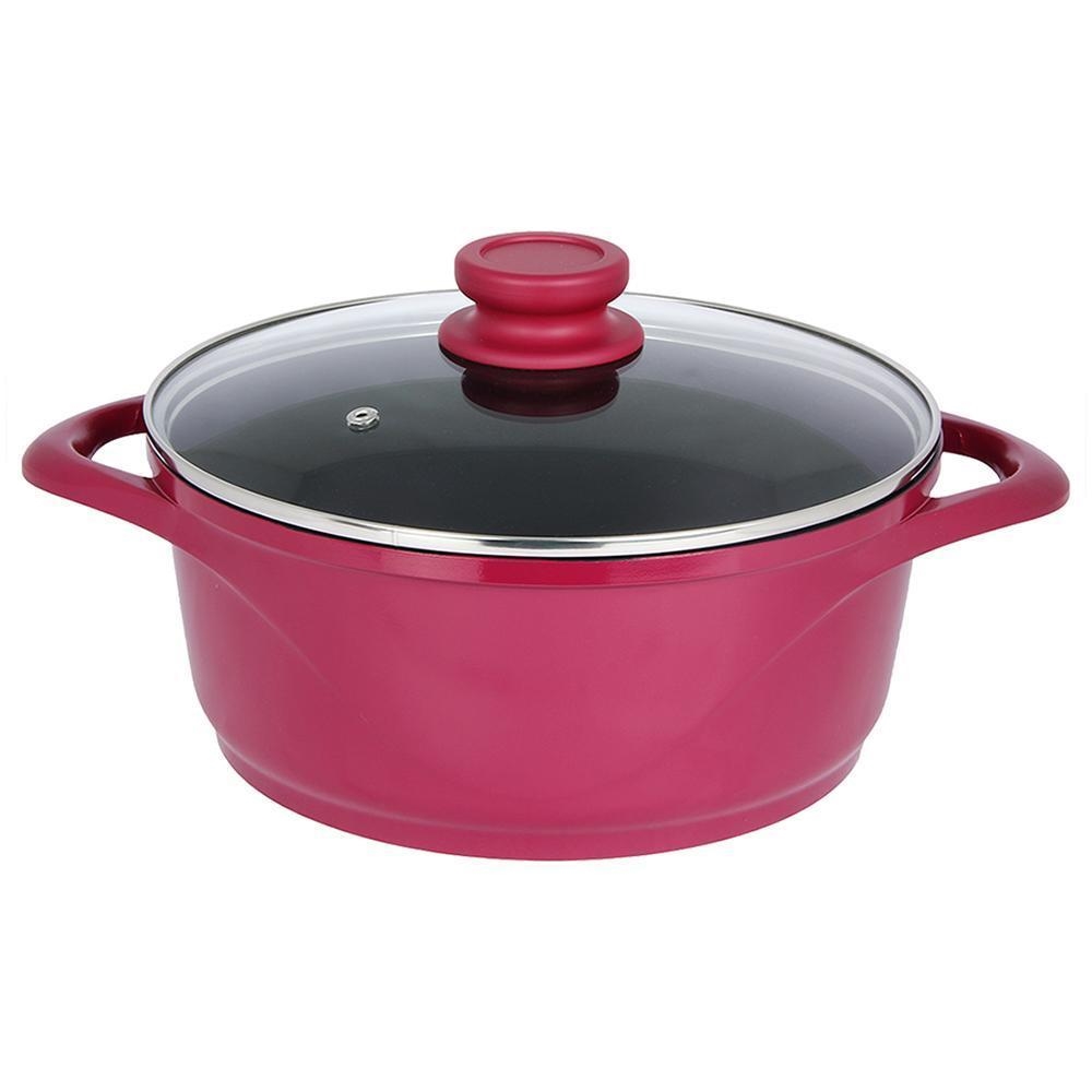 Wonderchef Ceramide 6Pc Die-Cast Cook & Serve Casserole Set - Pink-2