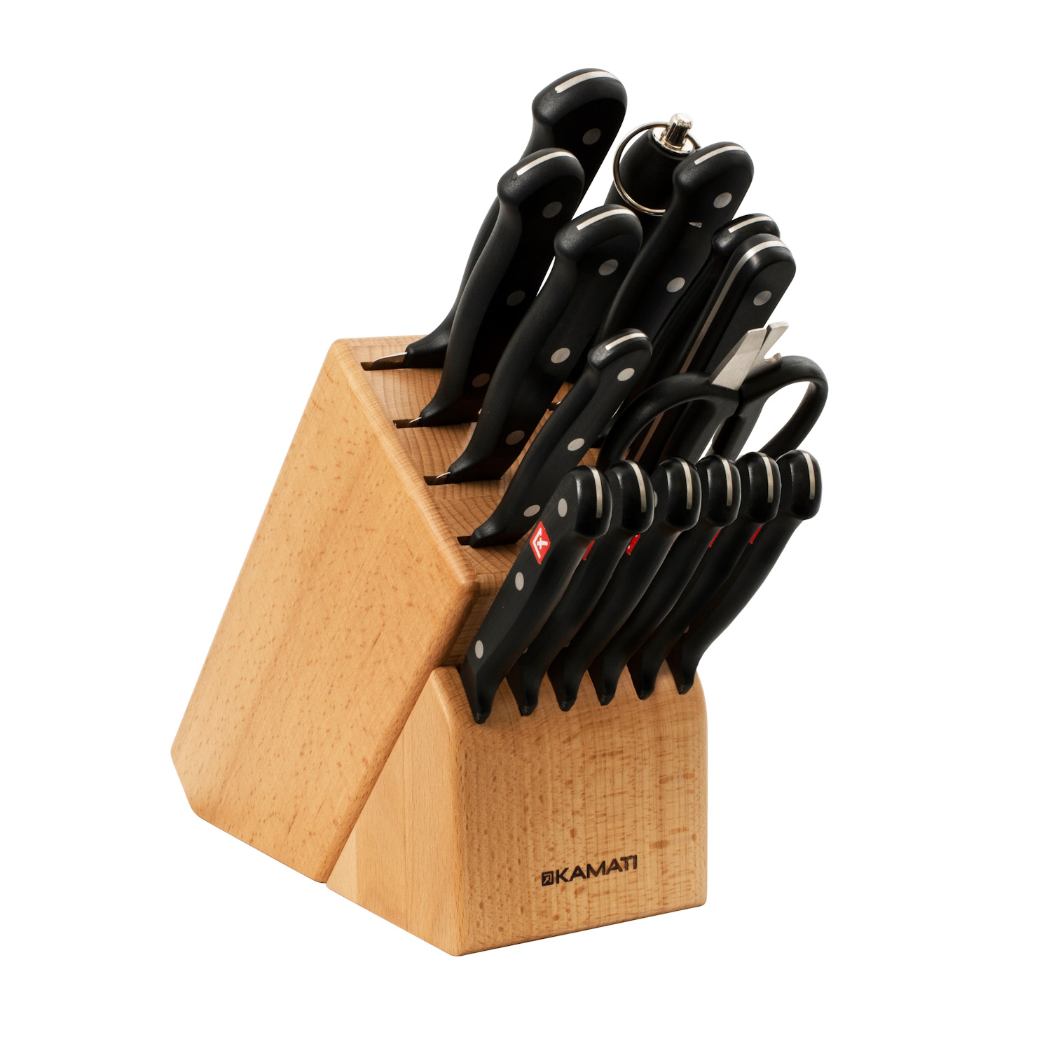 Kamati 16Pc Gourmet Knife Block Set