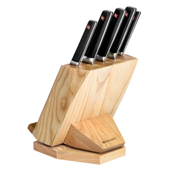 Kamati 6 PC Knife Block Set Revolving