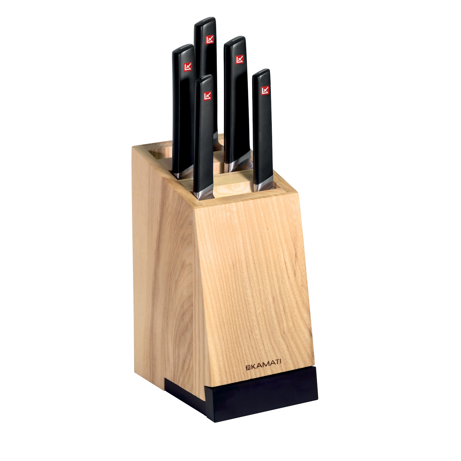 Kamati 6 PC Knife Block Set With Slide