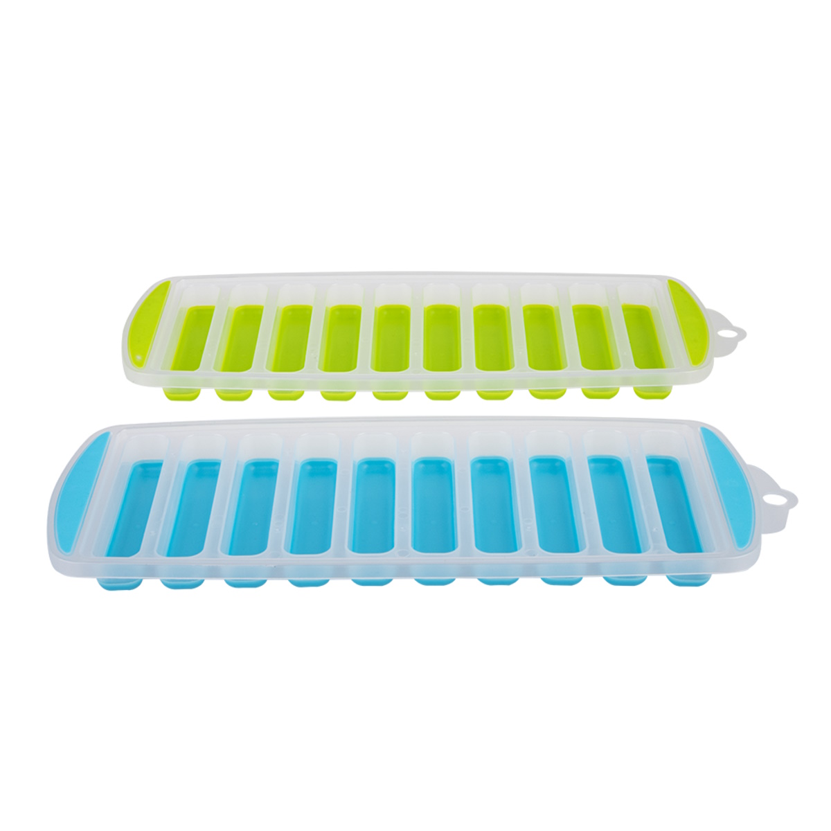 Appetito Easy Release 10 Cube Stick Ice Tray Set 2 - Blue/lime-4