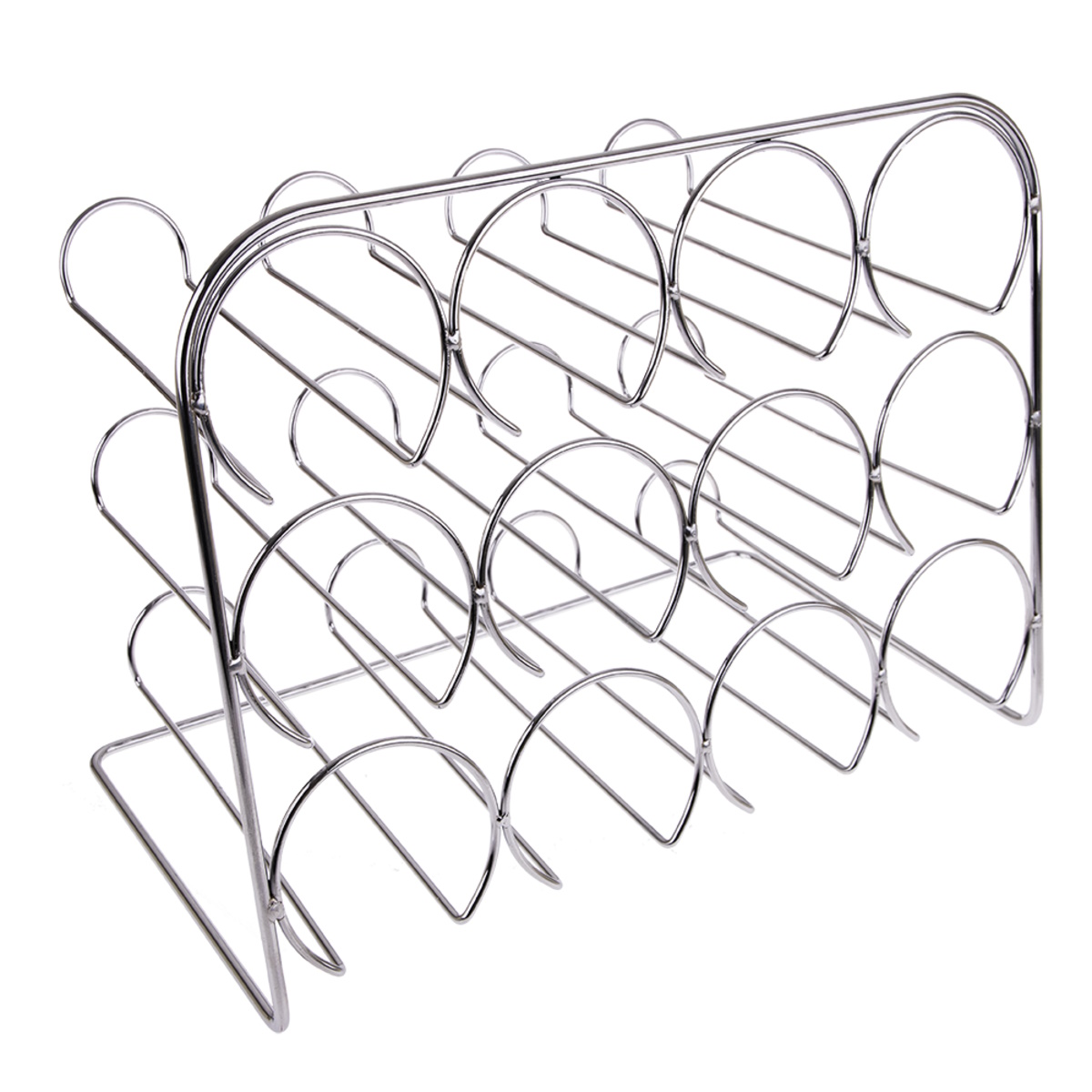Bartender Wine Rack 12 Bottle - Chrome-4