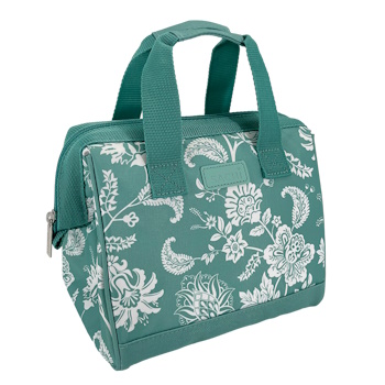Sachi Style 34 Insulated Lunch Bag - Green Paisley