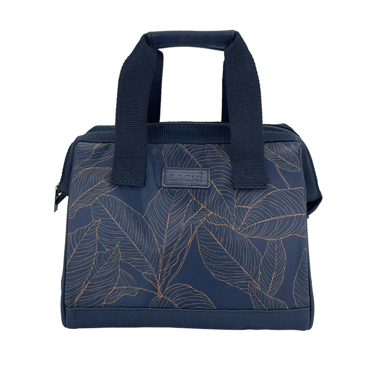 Sachi Style 34 Insulated Lunch Bag - Navy Leaves-2
