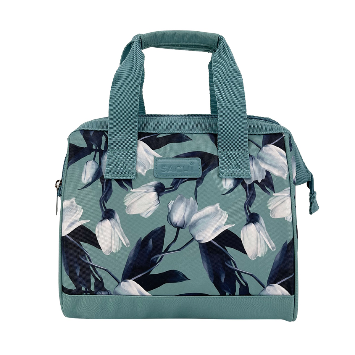 Sachi Style 34 Insulated Lunch Bag - White Tulips-2