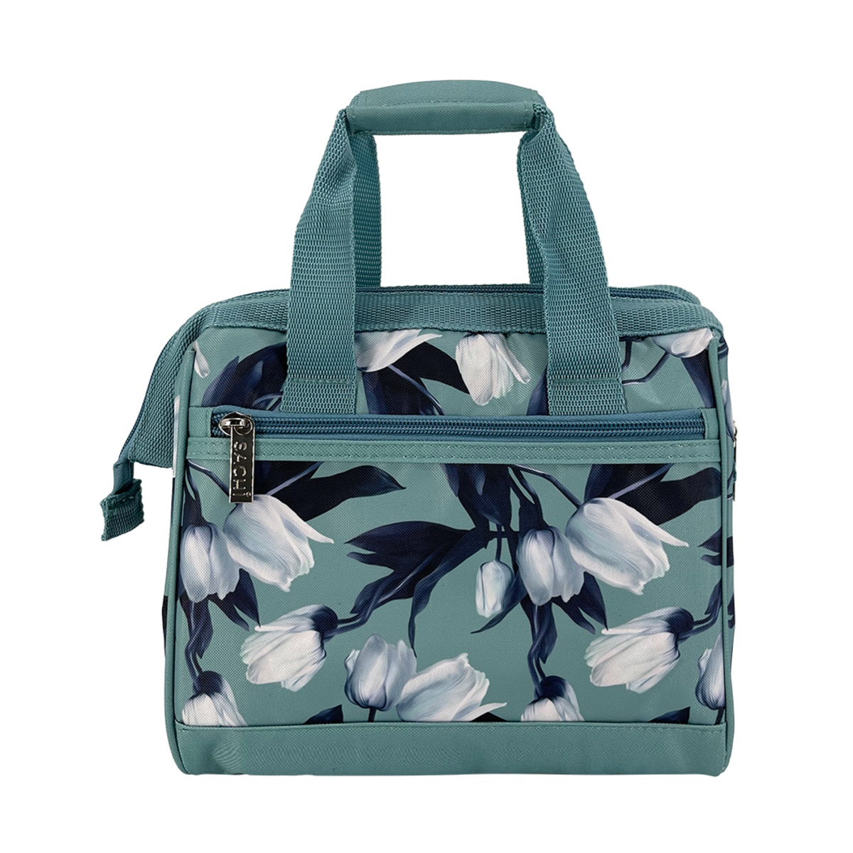 Sachi Style 34 Insulated Lunch Bag - White Tulips-3