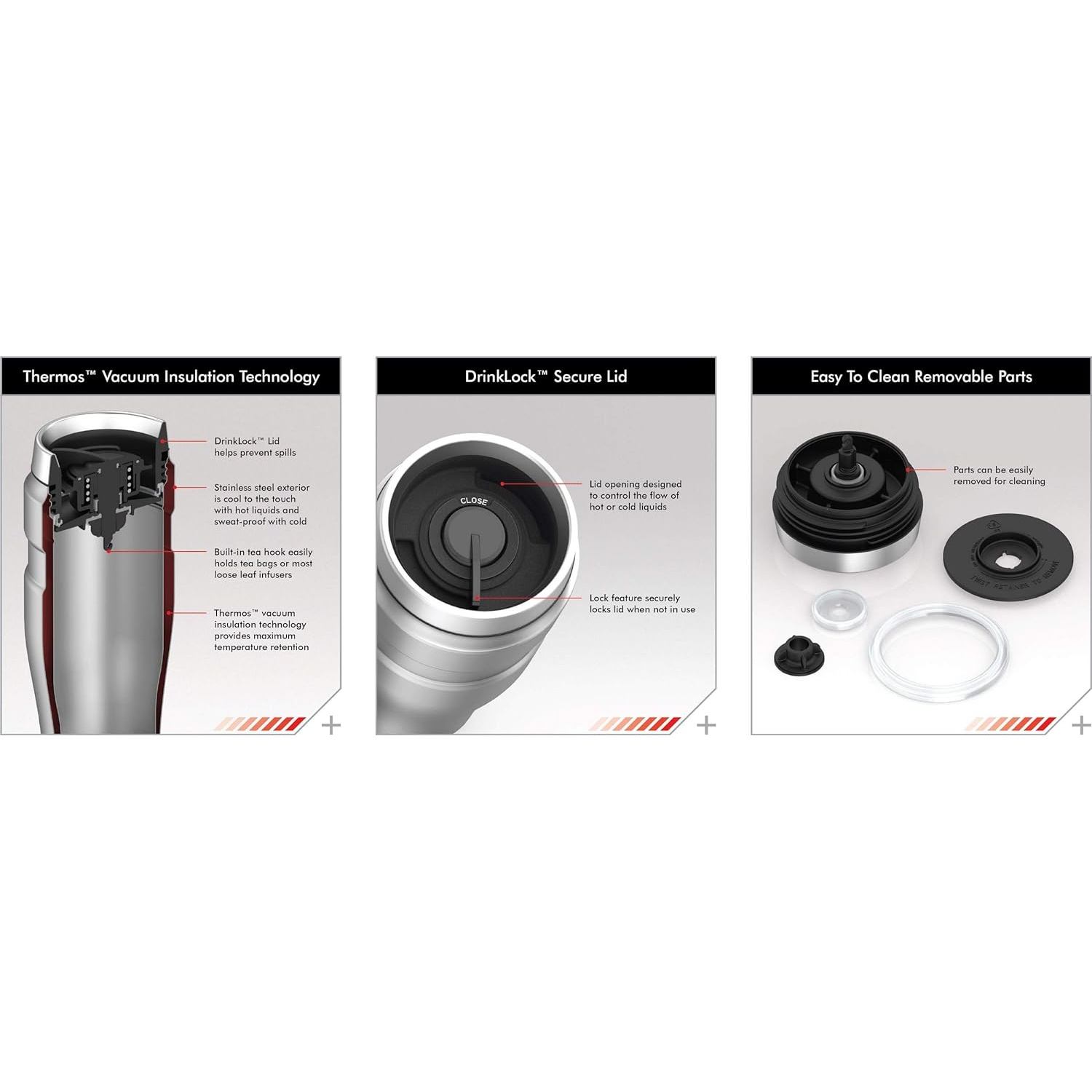 Thermos Stainless King Vacuum Insulated 470ml Tumbler Red-3