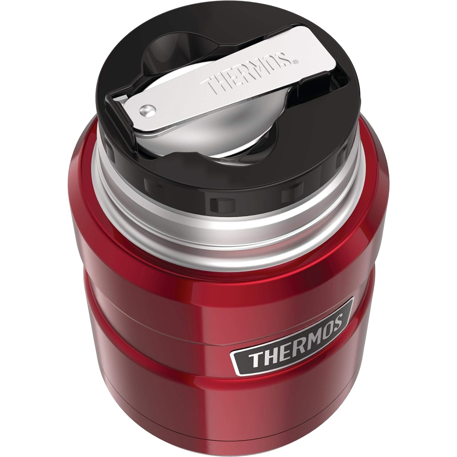 Thermos – Stainless King™ Stainless Steel Vacuum Insulated Food Jar 470ml Red-2
