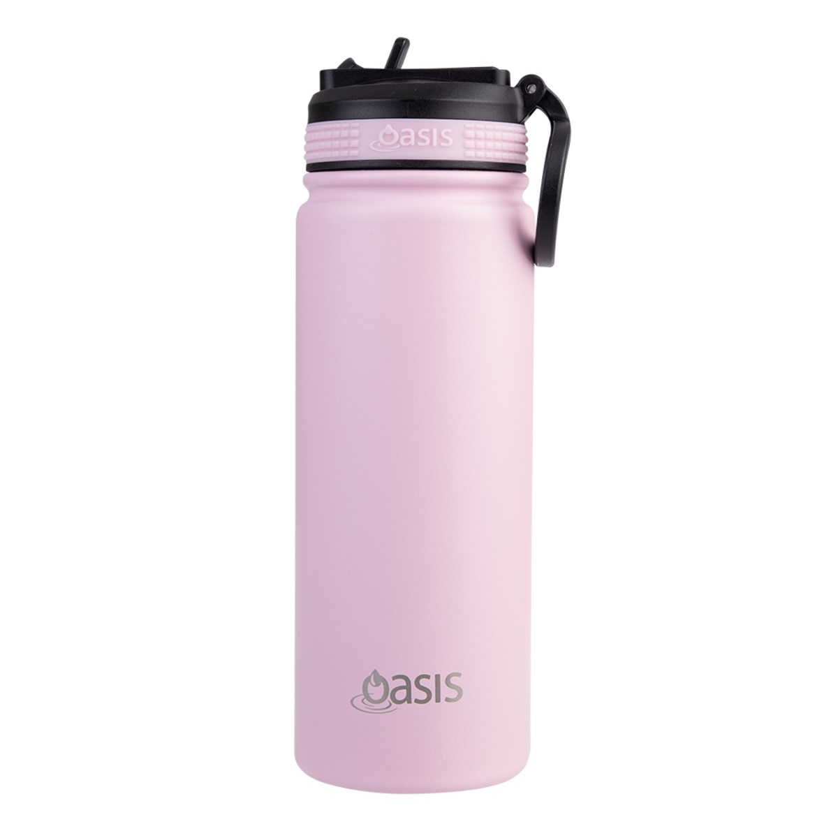 Oasis Stainless Steel Double Wall Insulated Challenger Sports Bottle  550ml - Carnation-1
