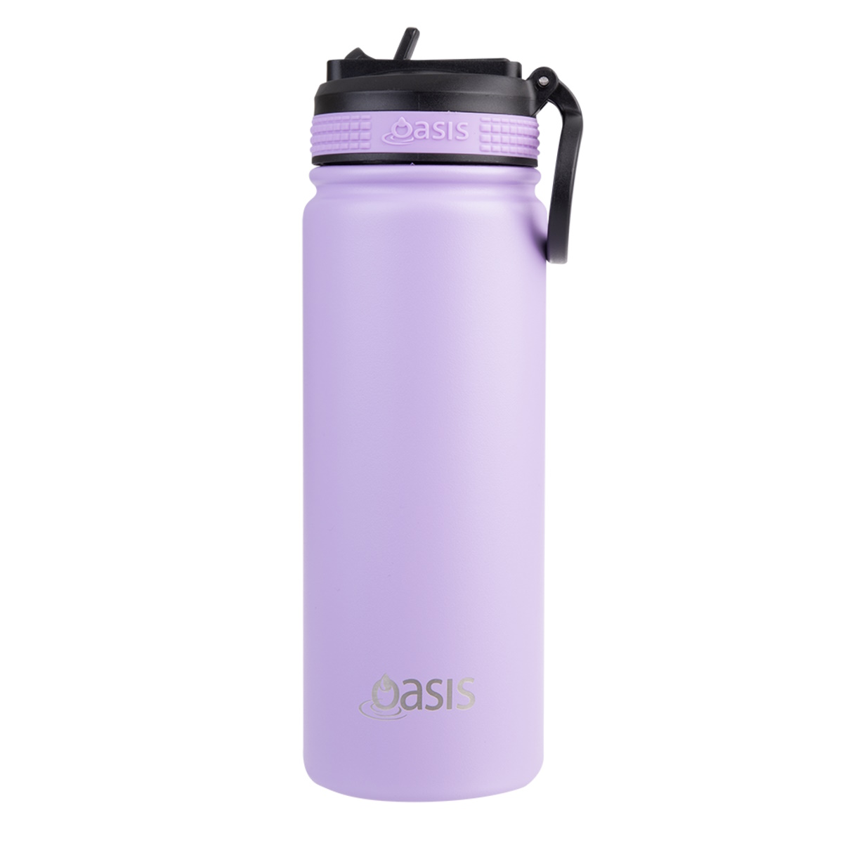 Oasis Stainless Steel Double Wall Insulated Challenger Sports Bottle  550ml - Lavender-1