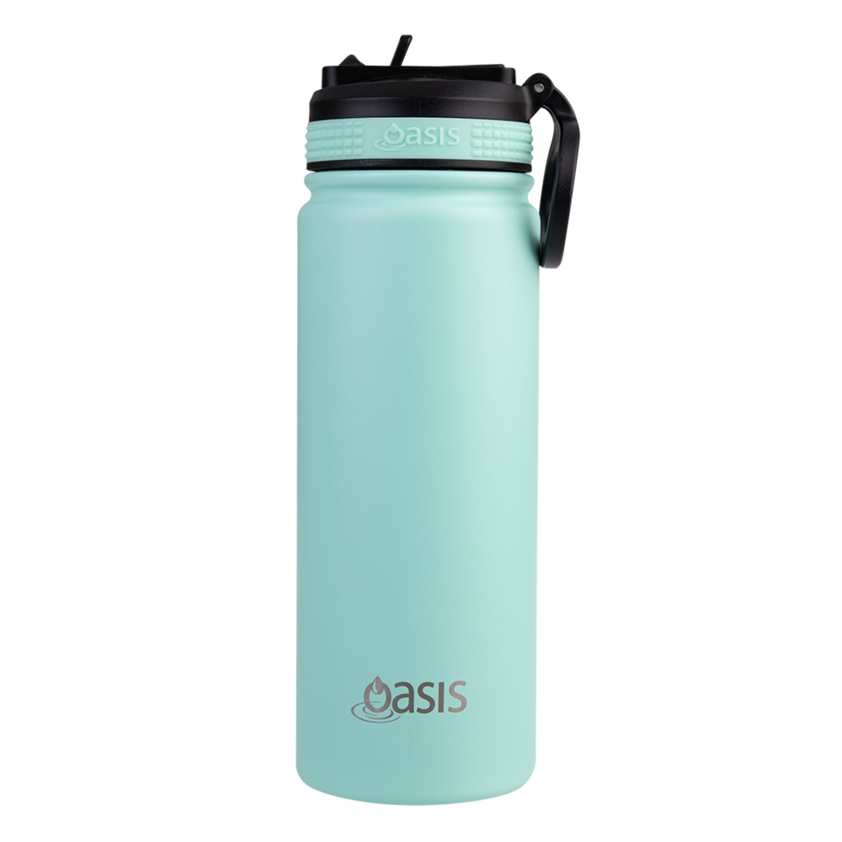 Oasis Stainless Steel Double Wall Insulated Challenger Sports Bottle  550ml - Mint-1