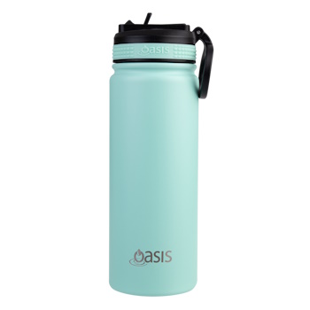 Oasis Stainless Steel Double Wall Insulated Challenger Sports Bottle  550ml - Mint