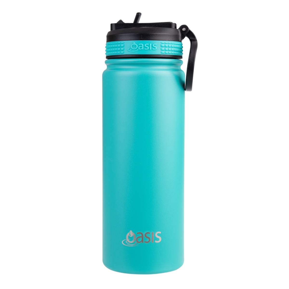 Oasis Stainless Steel Double Wall Insulated Challenger Sports Bottle  550ml - Turquoise-1