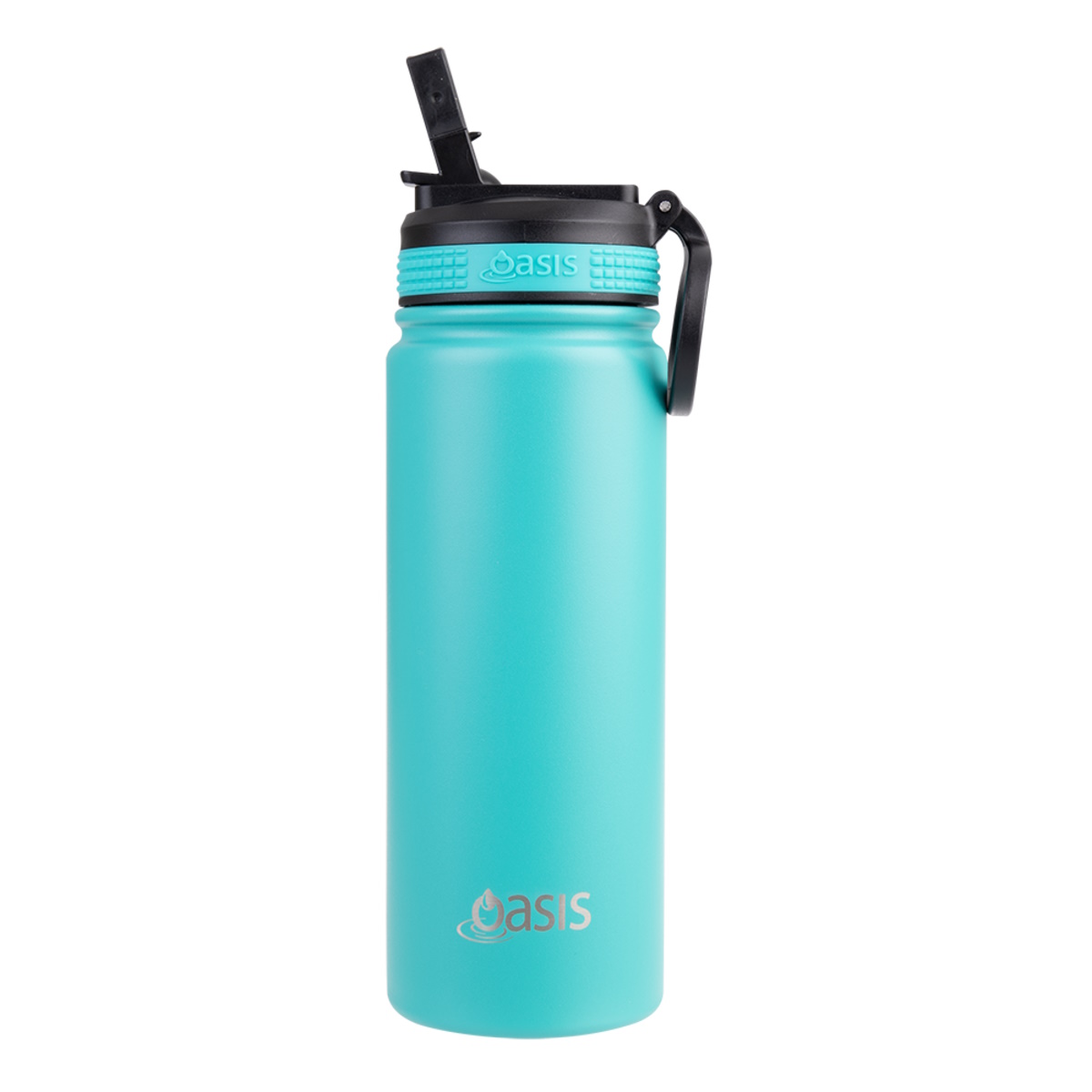 Oasis Stainless Steel Double Wall Insulated Challenger Sports Bottle  550ml - Turquoise-2