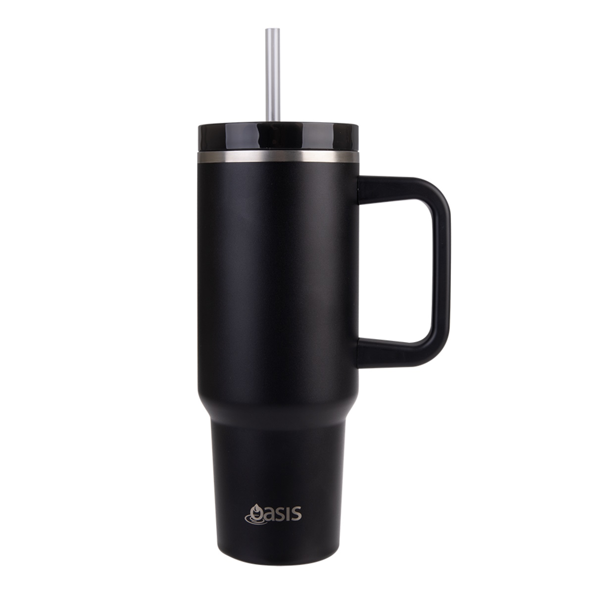 Oasis Stainless Steel Double Wall Insulated Commuter Travel Tumbler 1.2l  BLACK