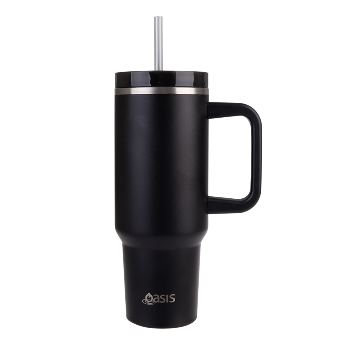 Oasis Stainless Steel Double Wall Insulated Commuter Travel Tumbler 1.2l  BLACK-2