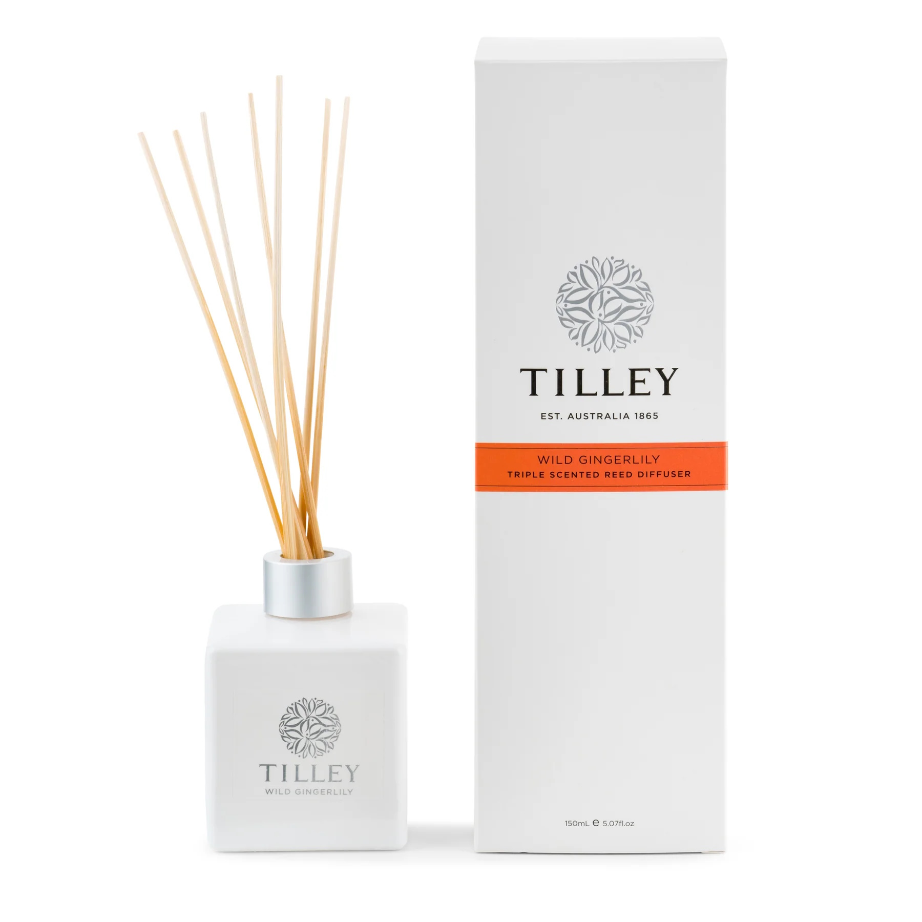 Tilley Classic White Reed Diffuser 150ml Wild Gingerlily-3