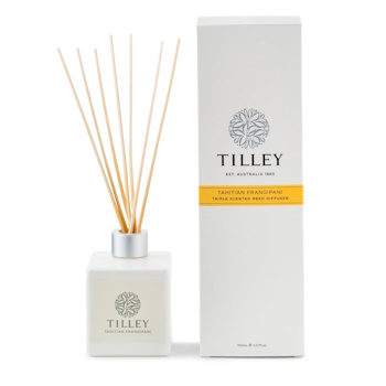 Tilley Classic White Reed Diffuser 150ml Tahitian Frangipani
