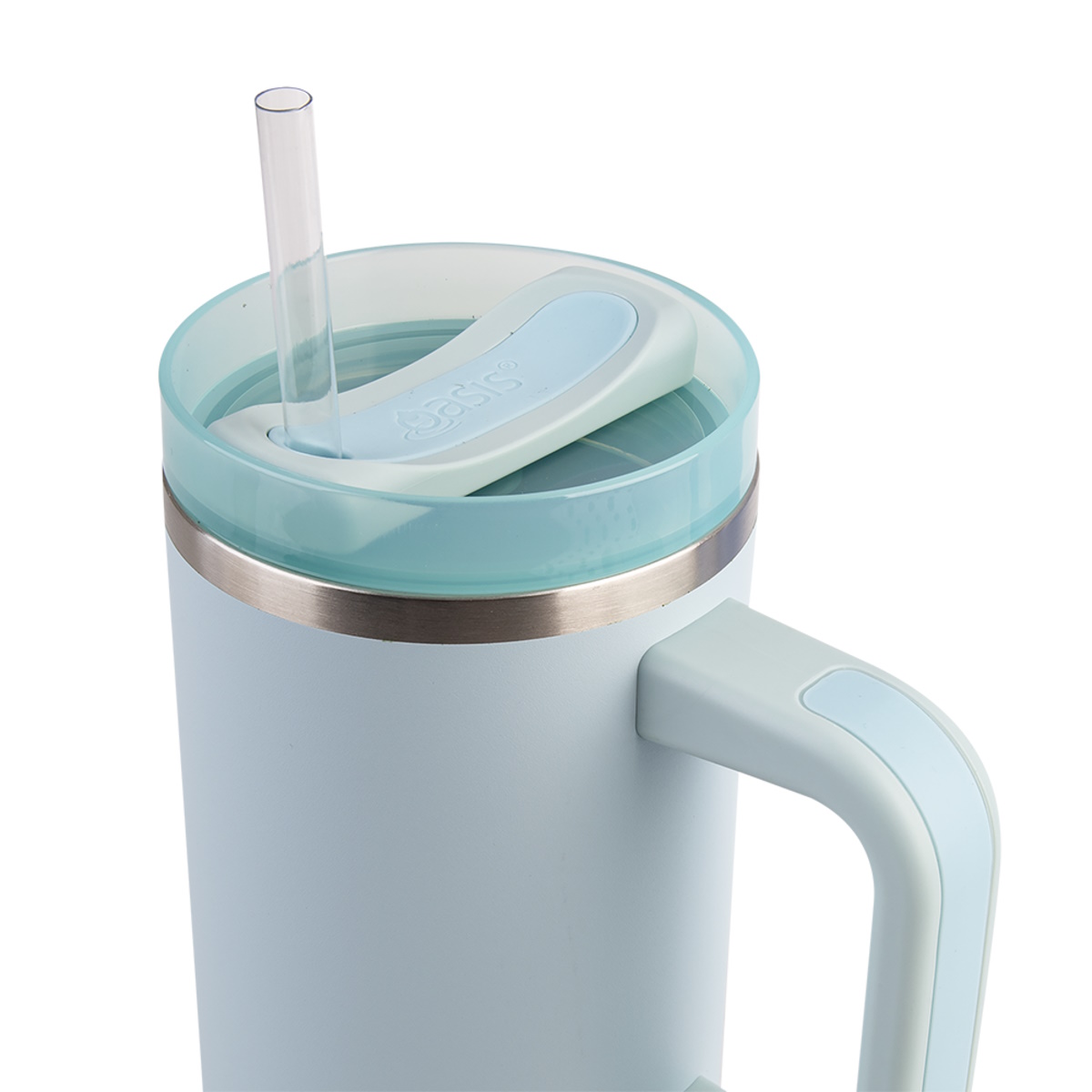 Oasis Stainless Steel Double Wall Insulated Commuter Travel Tumbler 1.2l SEA MIST-3