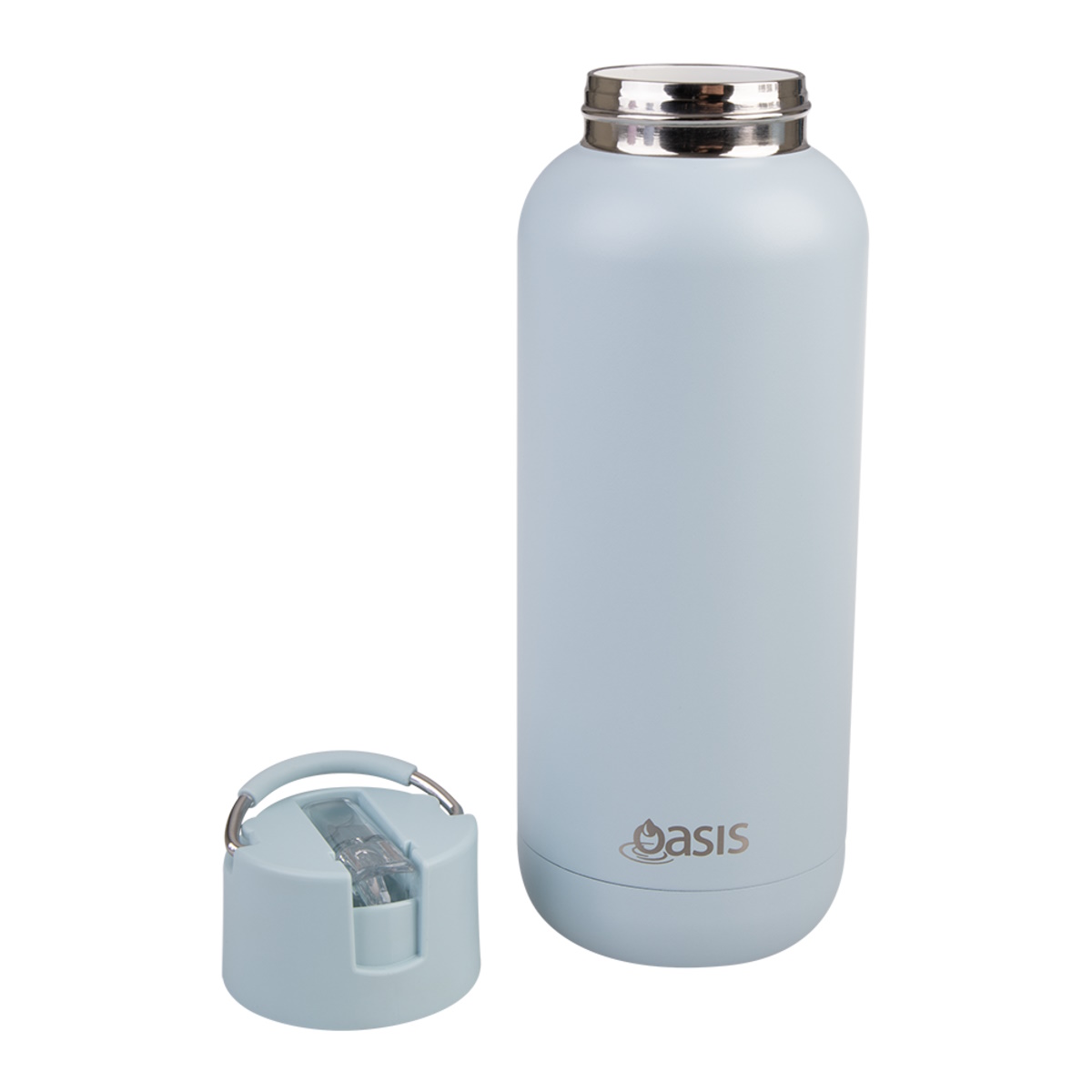 Oasis Moda Ceramic Lined Stainless Steel Triple Wall Insulated Drink Bottle 1l - Sea Mist-2