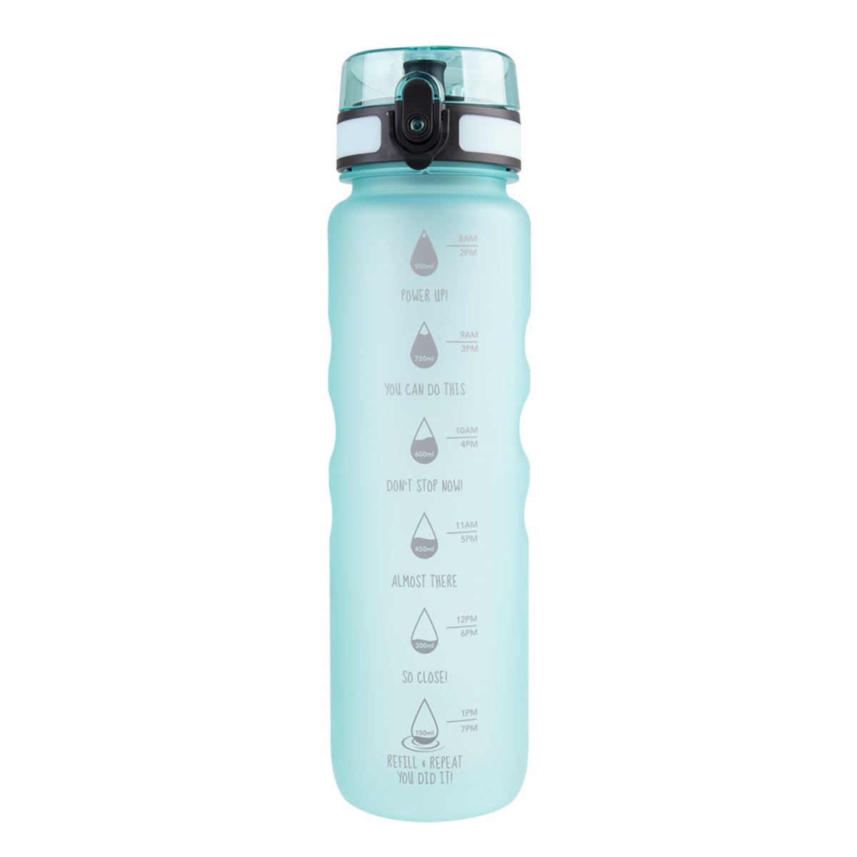 Oasis Tritan Motivational Sports Bottle 1l - Aqua-1