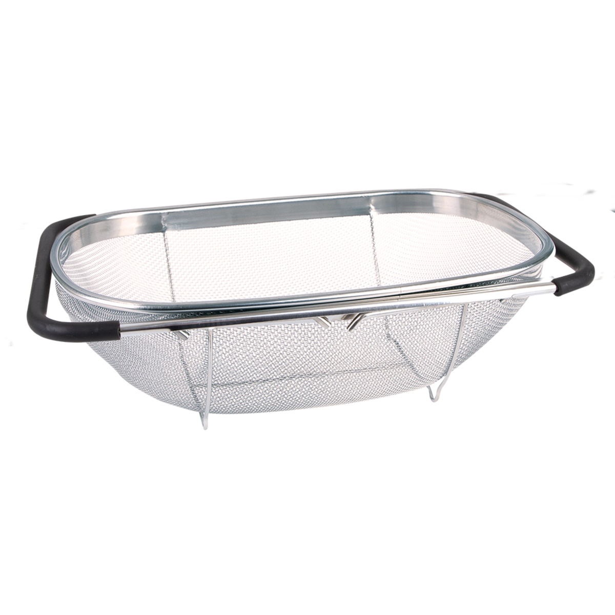 Appetito Stainless Steel Large Expandable Sink Top Strainer-1
