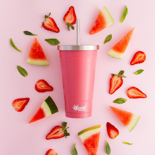 Cheeki Insulated Tumblers Dusty Pink 500ml-2