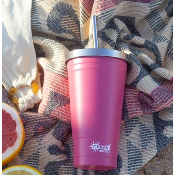Cheeki Insulated Tumblers Dusty Pink 500ml-4