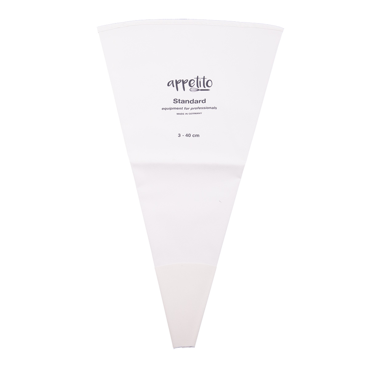 Appetito Cotton/pvc "Standard" Piping Bag No.3 40cm - White-1