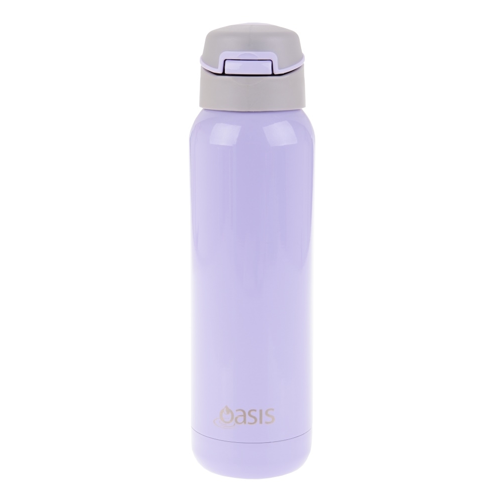 Oasis Stainless Steel Insulated Sports Bottle With Straw 500ml Lilac-1