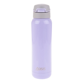 Oasis Stainless Steel Insulated Sports Bottle With Straw 500ml Lilac
