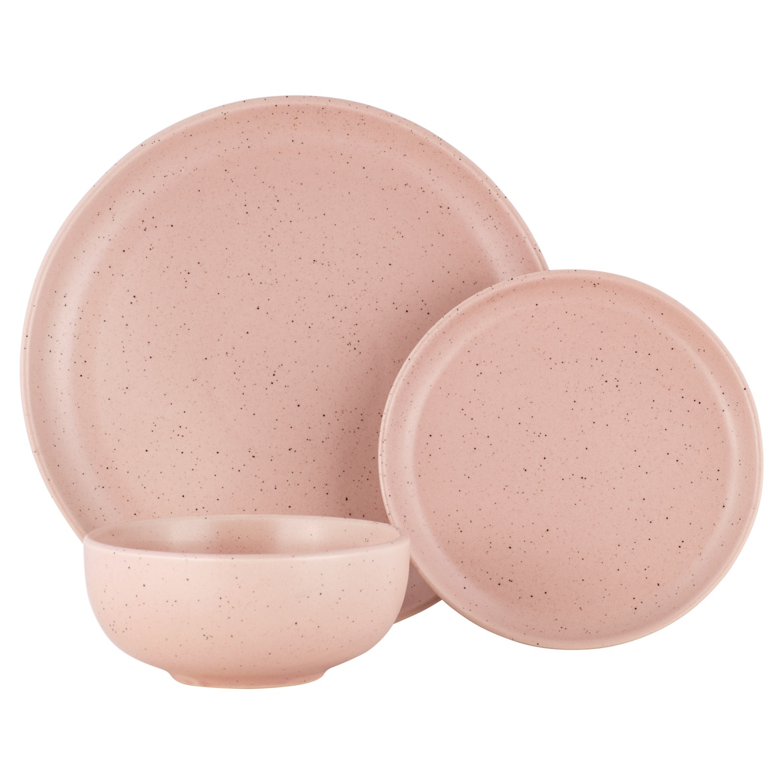 Maxwell & Williams Palette Dinner Set 12pc Pink Speckle Gift Boxed-1