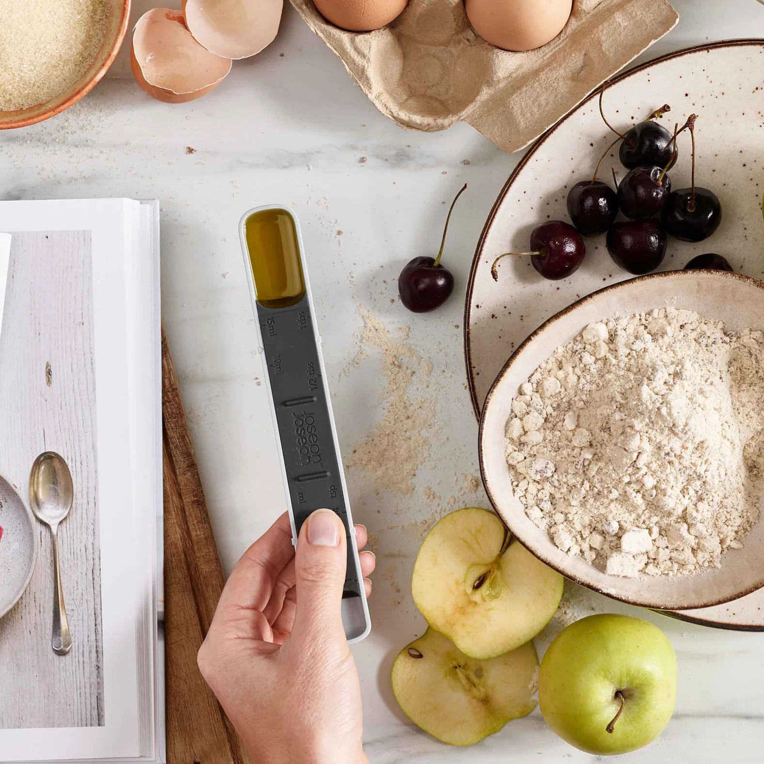 Joseph & Joseph Measure-Up Blue Adjustable Measuring Spoon-4